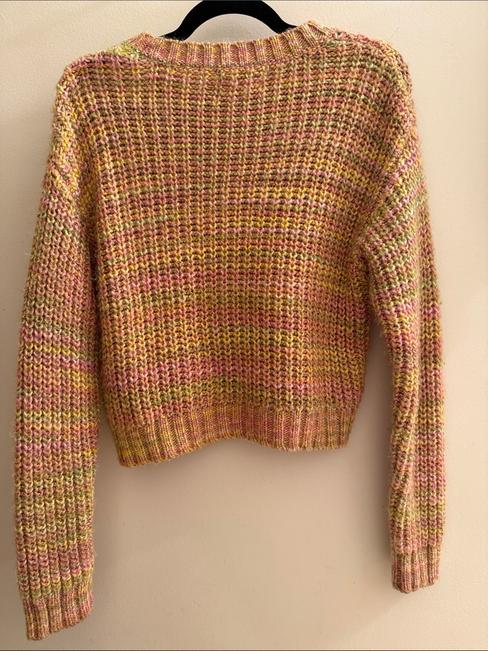 Anthropologie Multicolor Knit Crewneck Sweater — Pink & Yellow - Picture 3 of 3